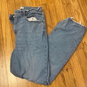 Curve love light wash Abercrombie jeans